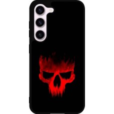 Samsung Galaxy S23 Case Hülle - Silikon schwarz Halloween 2023 scary skull