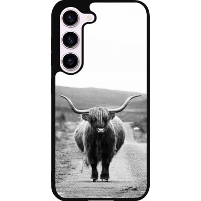 Samsung Galaxy S23 Case Hülle - Silikon schwarz Highland cattle