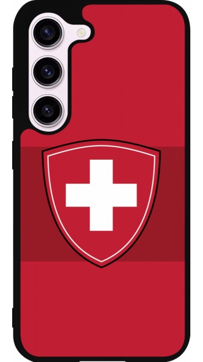 Samsung Galaxy S23 Case Hülle - Silikon schwarz Hockey World Championship Ecusson Suisse