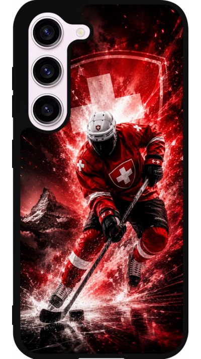 Samsung Galaxy S23 Case Hülle - Silikon schwarz Hockey World Championship Player