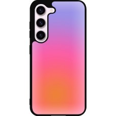 Samsung Galaxy S23 Case Hülle - Silikon schwarz Orange Pink Blue Gradient