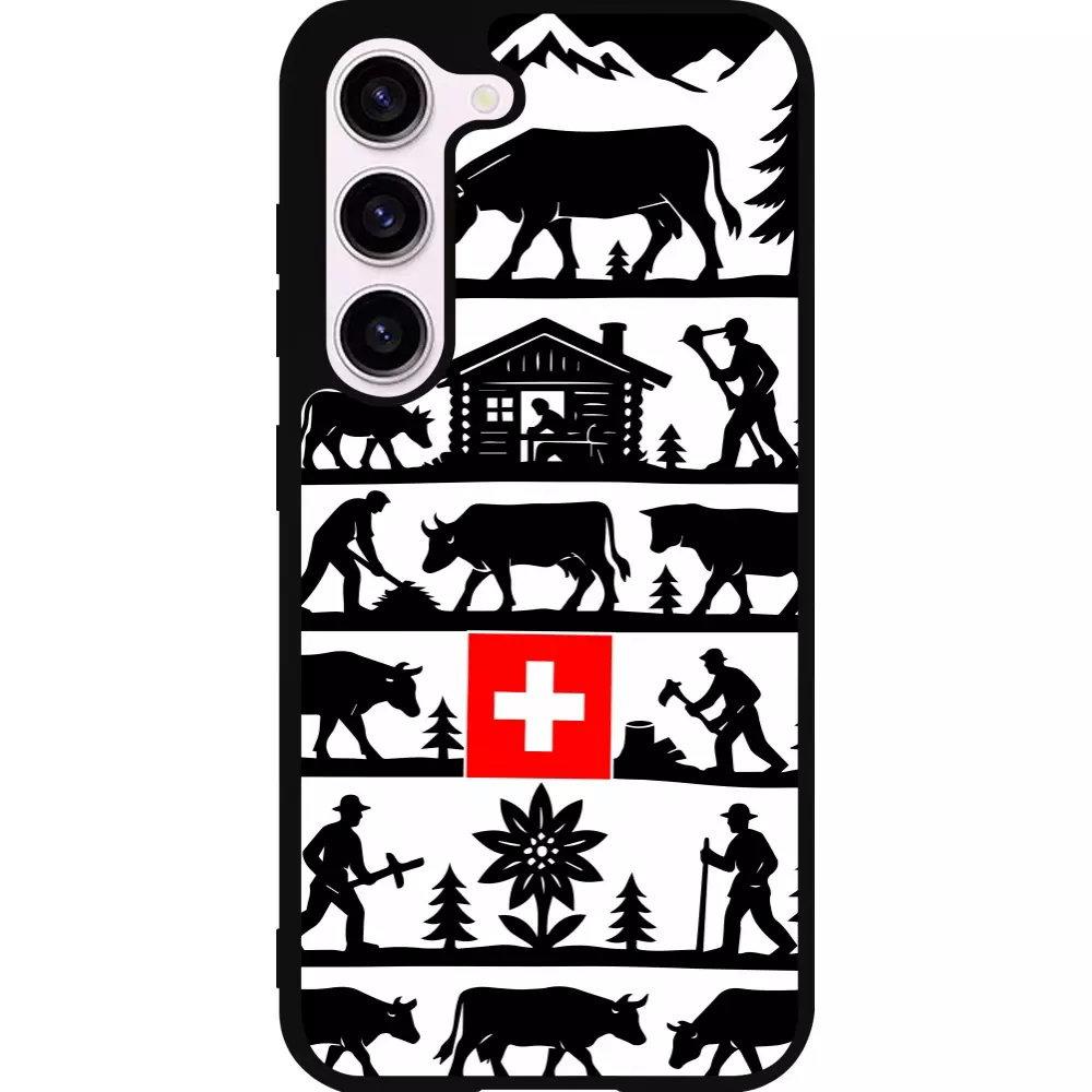Samsung Galaxy S23 Case Hülle - Silikon schwarz Poya Schweiz 1