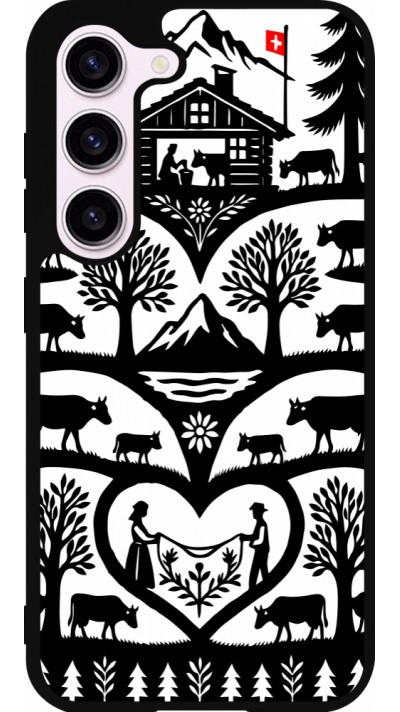 Samsung Galaxy S23 Case Hülle - Silikon schwarz Poya Schweiz 2