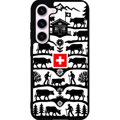 Samsung Galaxy S23 Case Hülle - Silikon schwarz Poya Schweiz 3