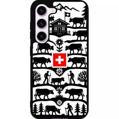 Samsung Galaxy S23 Case Hülle - Silikon schwarz Poya Schweiz 3
