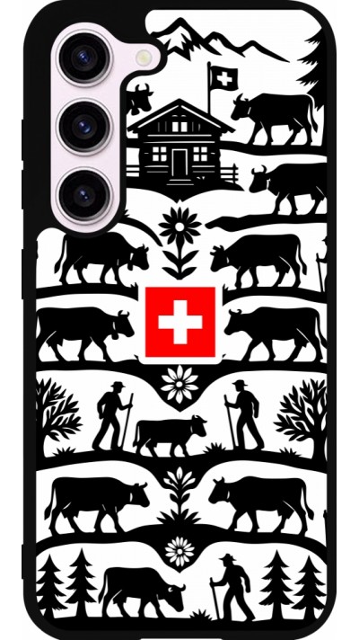Samsung Galaxy S23 Case Hülle - Silikon schwarz Poya Schweiz 3