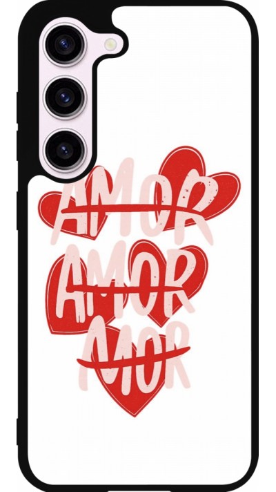 Samsung Galaxy S23 Case Hülle - Silikon schwarz Saint Valentines Day 26 Amor