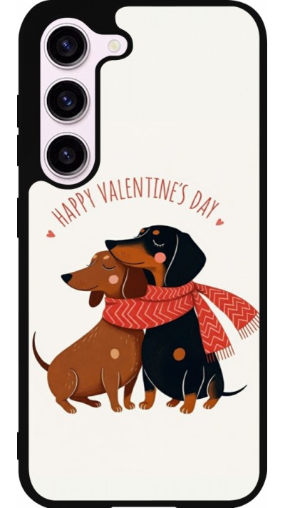 Samsung Galaxy S23 Case Hülle - Silikon schwarz Saint Valentines Day 26 Happy Valentine