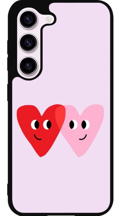 Samsung Galaxy S23 Case Hülle - Silikon schwarz Saint Valentines Day 26 Heart