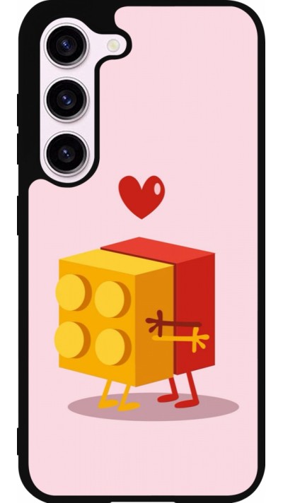 Samsung Galaxy S23 Case Hülle - Silikon schwarz Saint Valentines Day 26 Puzzle