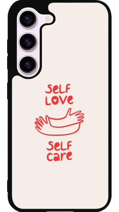 Samsung Galaxy S23 Case Hülle - Silikon schwarz Saint Valentines Day 26 Self love self care