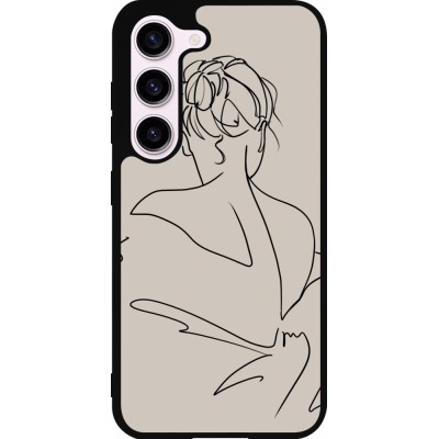 Samsung Galaxy S23 Case Hülle - Silikon schwarz Salnikova 05