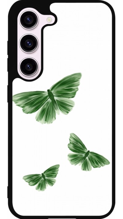 Samsung Galaxy S23 Case Hülle - Silikon schwarz Butterflies 2026