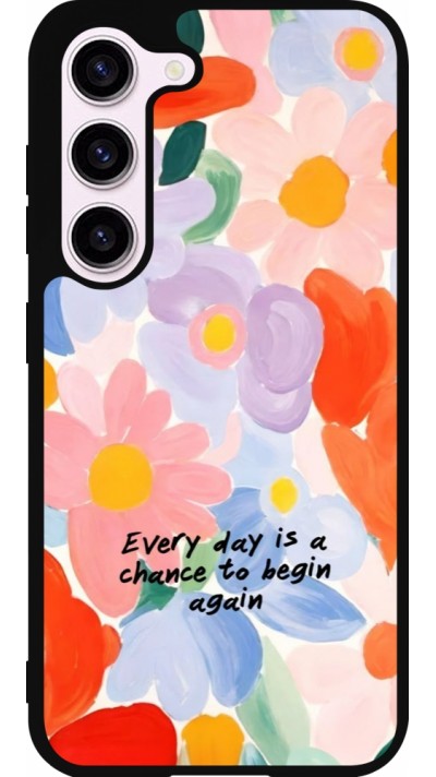 Samsung Galaxy S23 Case Hülle - Silikon schwarz Every day is a chance 2026