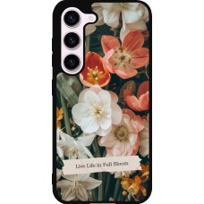 Samsung Galaxy S23 Case Hülle - Silikon schwarz Full Bloom 2026