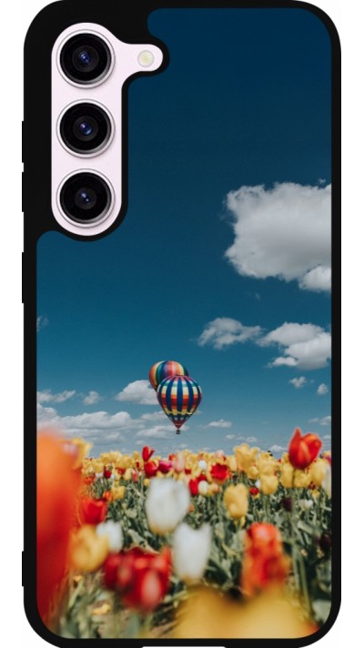 Samsung Galaxy S23 Case Hülle - Silikon schwarz Hot air balloon 2026