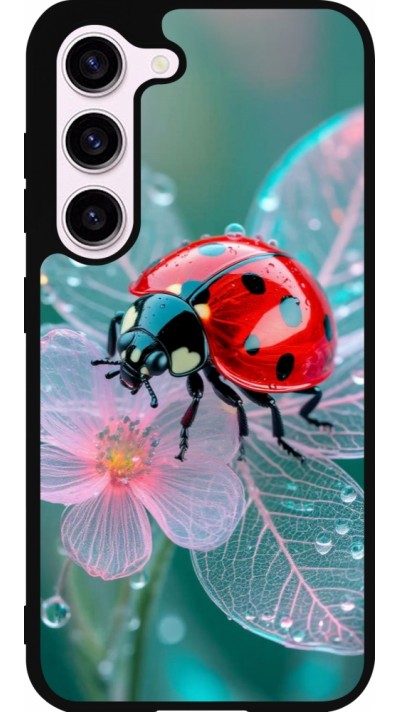 Samsung Galaxy S23 Case Hülle - Silikon schwarz Ladybird in bloom 2026