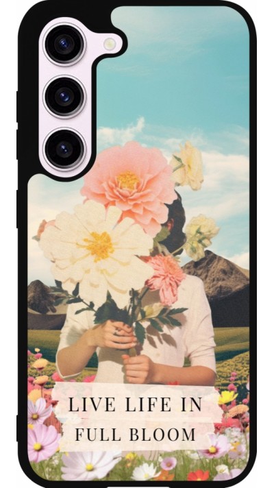 Samsung Galaxy S23 Case Hülle - Silikon schwarz Live life in full moon 2026