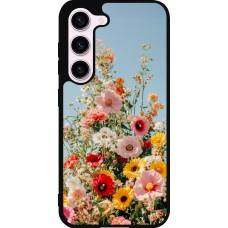 Samsung Galaxy S23 Case Hülle - Silikon schwarz Spring flowers 2026