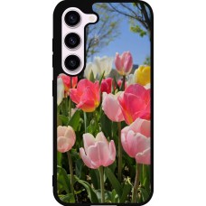 Samsung Galaxy S23 Case Hülle - Silikon schwarz Tulips 2026