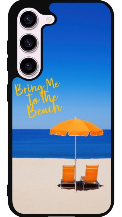 Samsung Galaxy S23 Case Hülle - Silikon schwarz Summer 2025 Bring me to the beach