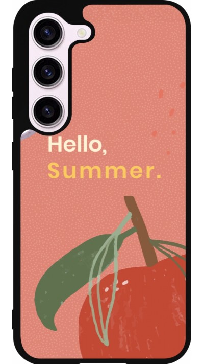 Samsung Galaxy S23 Case Hülle - Silikon schwarz Summer 2025 Hello summer