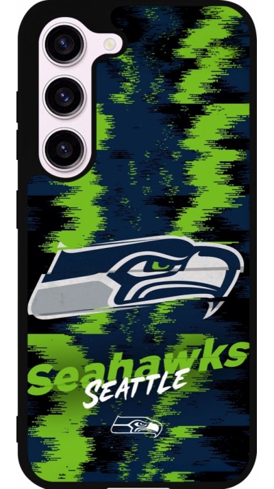 Samsung Galaxy S23 Case Hülle - Silikon schwarz Super Bowl 26 Seattle 2