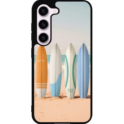 Samsung Galaxy S23 Case Hülle - Silikon schwarz Summer surfboard 2025