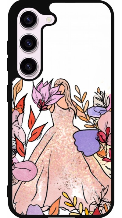 Samsung Galaxy S23 Case Hülle - Silikon schwarz Taylor Swift Sketch - White
