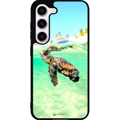 Samsung Galaxy S23 Case Hülle - Silikon schwarz Turtle Underwater