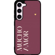 Samsung Galaxy S23 Case Hülle - Silikon schwarz Valentine 2024 mucho amor rosado