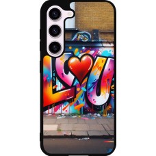 Samsung Galaxy S23 Case Hülle - Silikon schwarz Valentin 2025 Liebe U Tag
