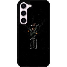 Samsung Galaxy S23 Case Hülle - Silikon schwarz Vase black