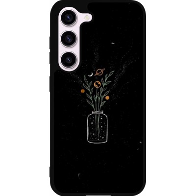 Samsung Galaxy S23 Case Hülle - Silikon schwarz Vase black