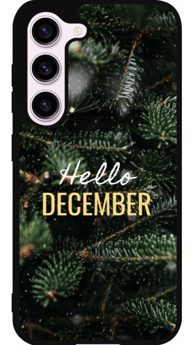 Samsung Galaxy S23 Case Hülle - Silikon schwarz Winter 25 Winter hello december