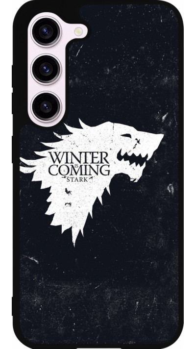 Samsung Galaxy S23 Case Hülle - Silikon schwarz Winter is coming Stark