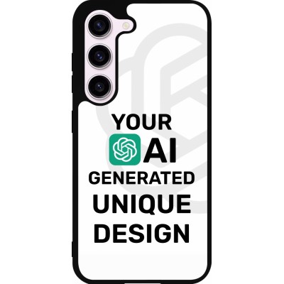 Samsung Galaxy S23 FE Case Hülle - Silikon schwarz 100% einzigartig erstellt dank Deiner Kreativität und künstlicher Intelligenz (KI)