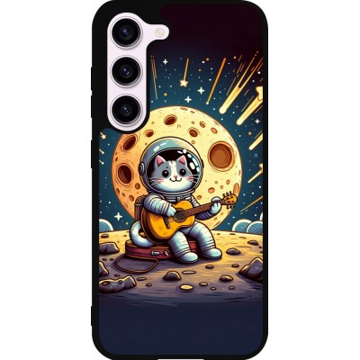 Samsung Galaxy S23 FE Case Hülle - Silikon schwarz AstroKatze RockMond