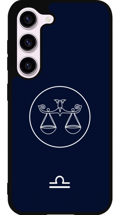 Samsung Galaxy S23 FE Case Hülle - Silikon schwarz Astrologie Waage