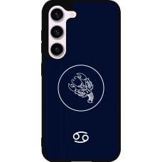 Samsung Galaxy S23 FE Case Hülle - Silikon schwarz Astrologie Krebs