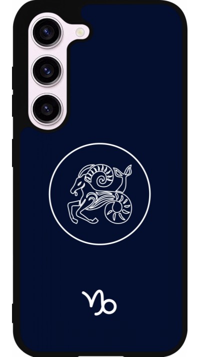 Samsung Galaxy S23 FE Case Hülle - Silikon schwarz Astrologie Steinbock