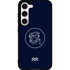 Samsung Galaxy S23 FE Case Hülle - Silikon schwarz Astrologie Wassermann