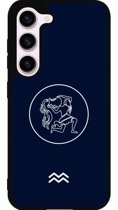 Samsung Galaxy S23 FE Case Hülle - Silikon schwarz Astrologie Wassermann