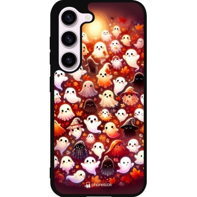 Samsung Galaxy S23 FE Case Hülle - Silikon schwarz Gespenster Herbst niedlich