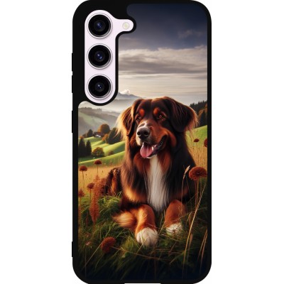 Samsung Galaxy S23 FE Case Hülle - Silikon schwarz Hund Land Schweiz