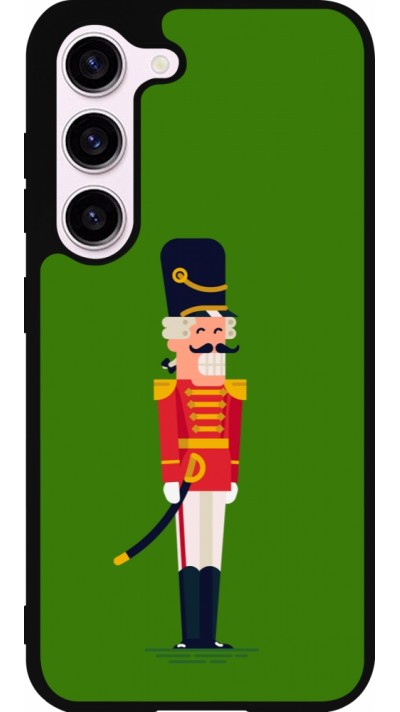 Samsung Galaxy S23 FE Case Hülle - Silikon schwarz Christmas 25 Nutcracker Green