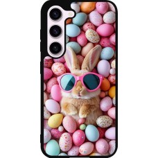 Samsung Galaxy S23 FE Case Hülle - Silikon schwarz Easter 2026 Rabbit fun