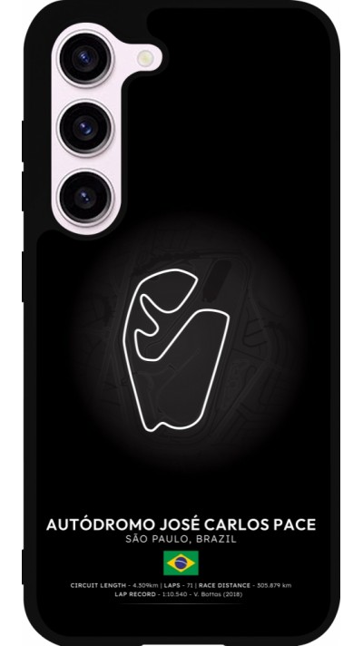Samsung Galaxy S23 FE Case Hülle - Silikon schwarz F1 Track 2025 Brazil