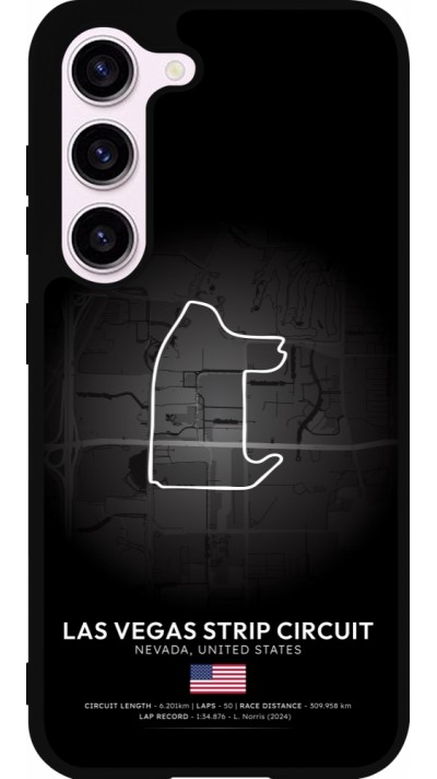 Samsung Galaxy S23 FE Case Hülle - Silikon schwarz F1 Track 2025 Las Vegas
