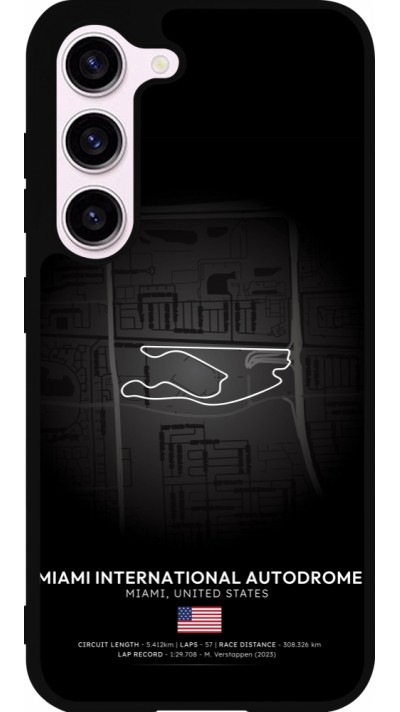 Samsung Galaxy S23 FE Case Hülle - Silikon schwarz F1 Track 2025 Miami